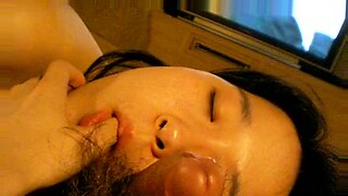 she cant control herself and cumming on his bf dick